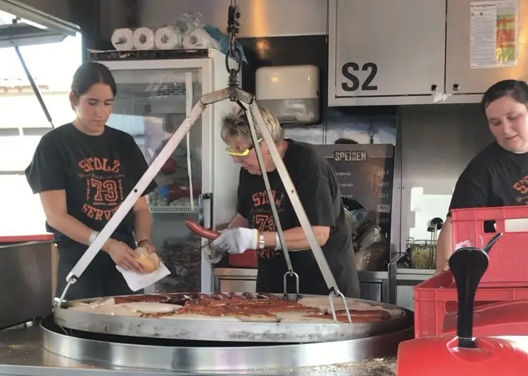 bananenflanke Bratwurst