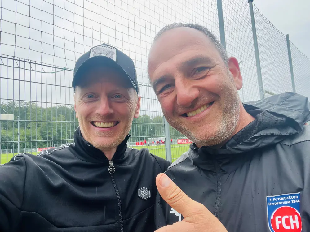 bananenflanke Schmidt training selfie